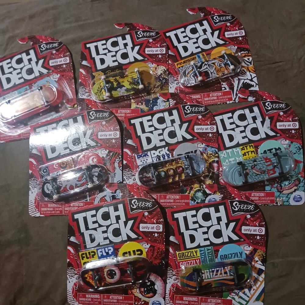 Tech Deck Target6 Exclusive Steeze Series Complete Set of 8 Collection